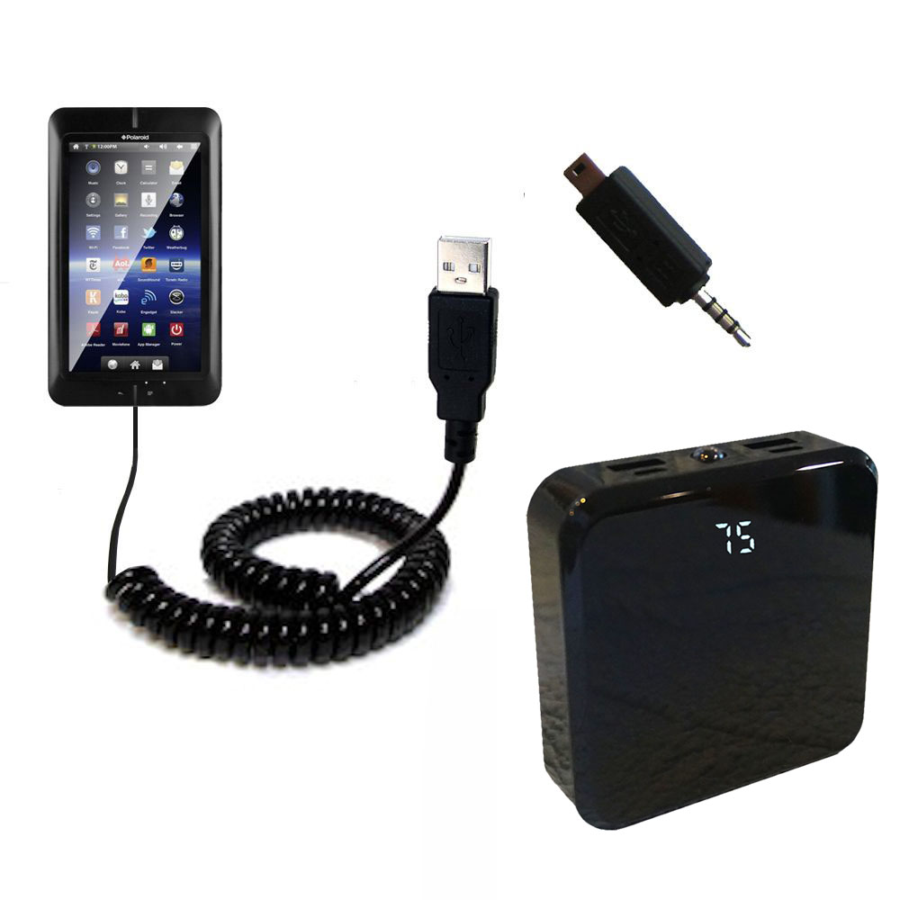 Rechargeable Pack Charger compatible with the Polaroid PTAB7200