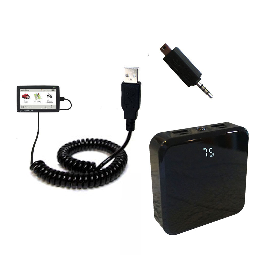 Rechargeable Pack Charger compatible with the Rand McNally IntelliRoute TND 530
