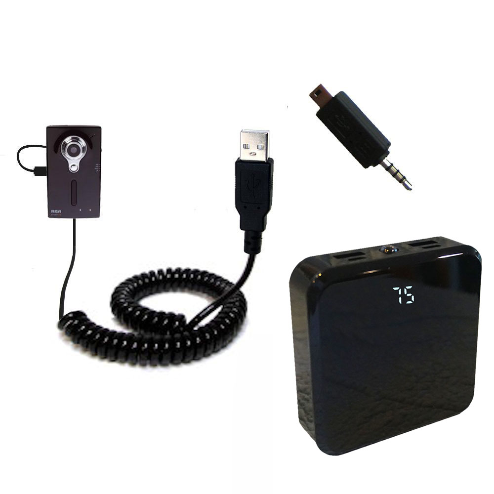 Rechargeable Pack Charger compatible with the RCA EZ209HD Small Wonder Digital Camcorders