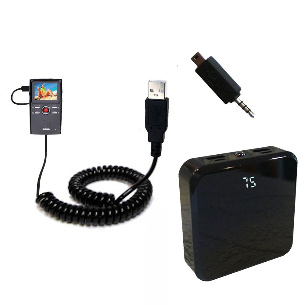 Rechargeable Pack Charger compatible with the RCA EZ3000 Small Wonder HD Camcorder