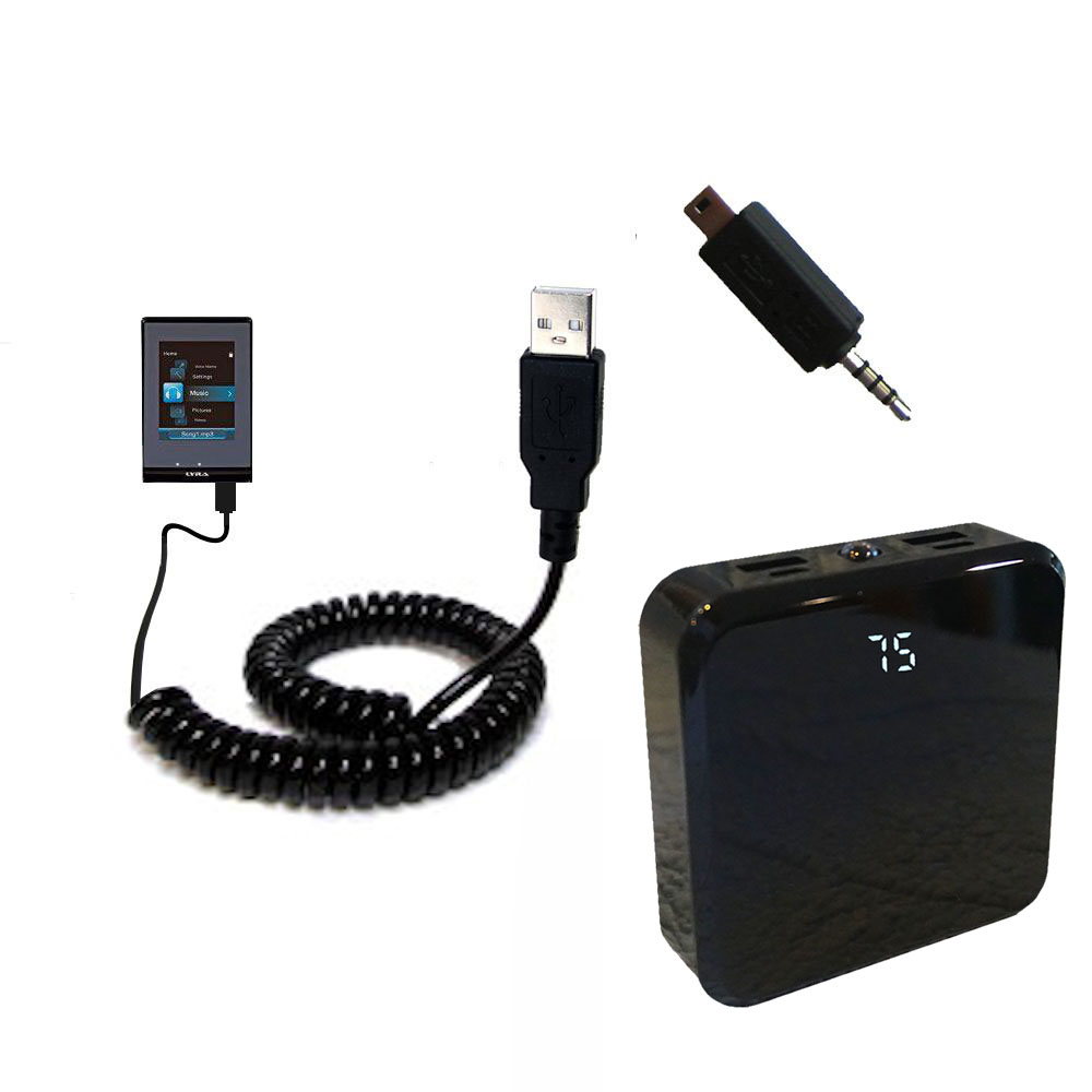 Rechargeable Pack Charger compatible with the RCA SLC5008 LYRA Slider Media Player