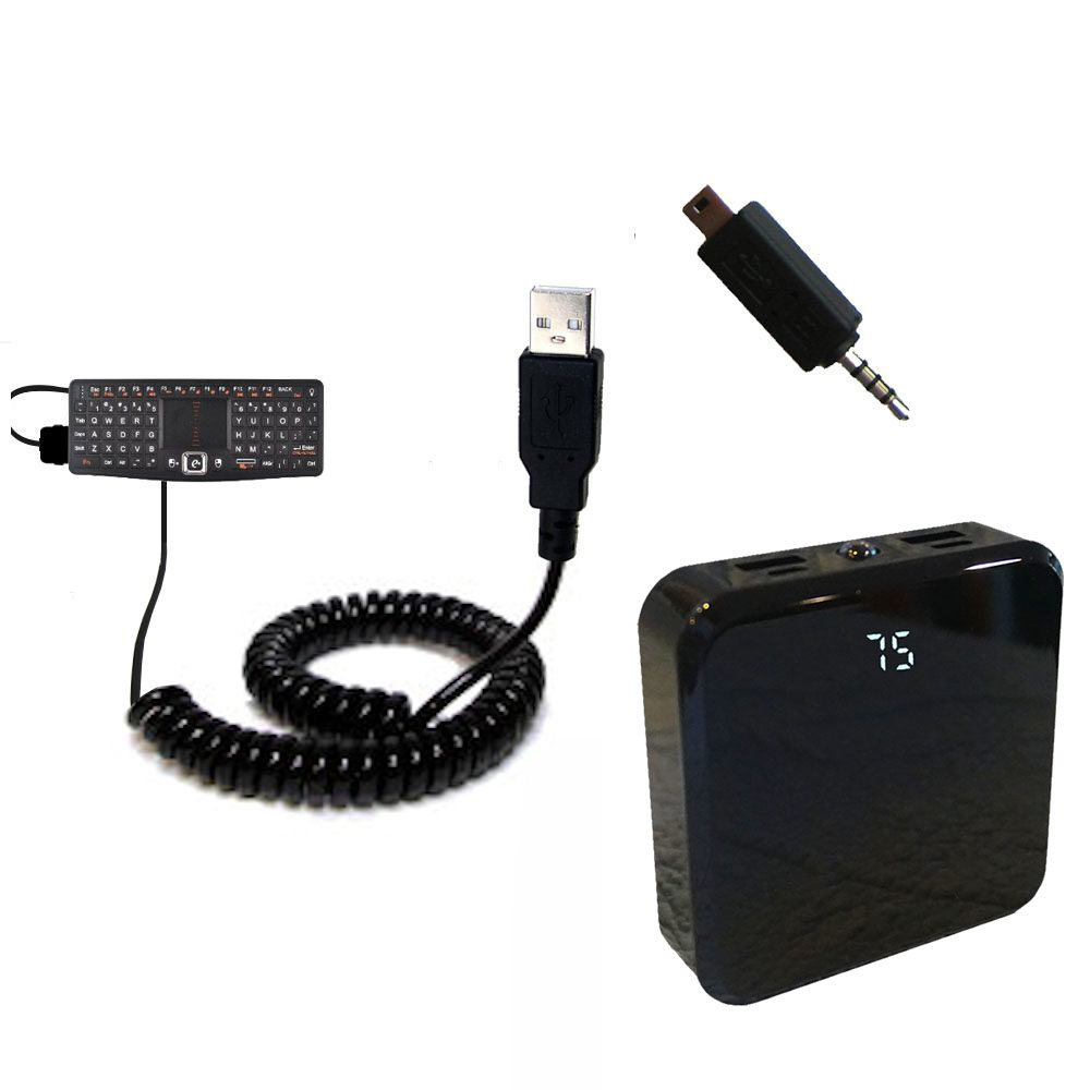 Rechargeable Pack Charger compatible with the Rii Touch N7 Mini Keyboard