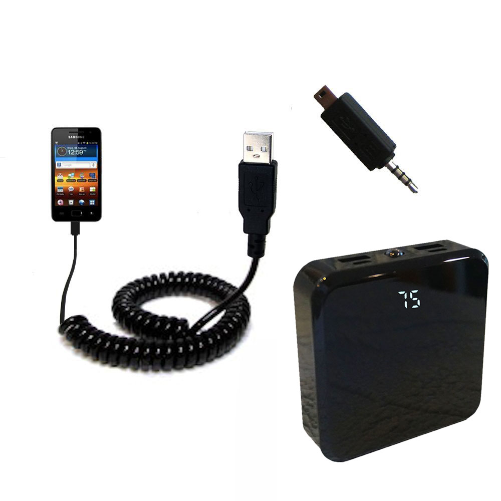 Rechargeable Pack Charger compatible with the Samsung Galaxy Player 3.6 / 4 / 4.2 / 5 inch screens