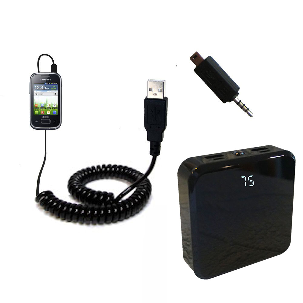 Rechargeable Pack Charger compatible with the Samsung Galaxy Pocket Duos