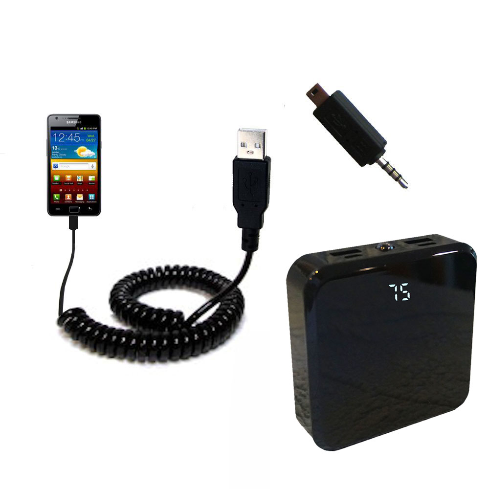 Rechargeable Pack Charger compatible with the Samsung Galaxy S II