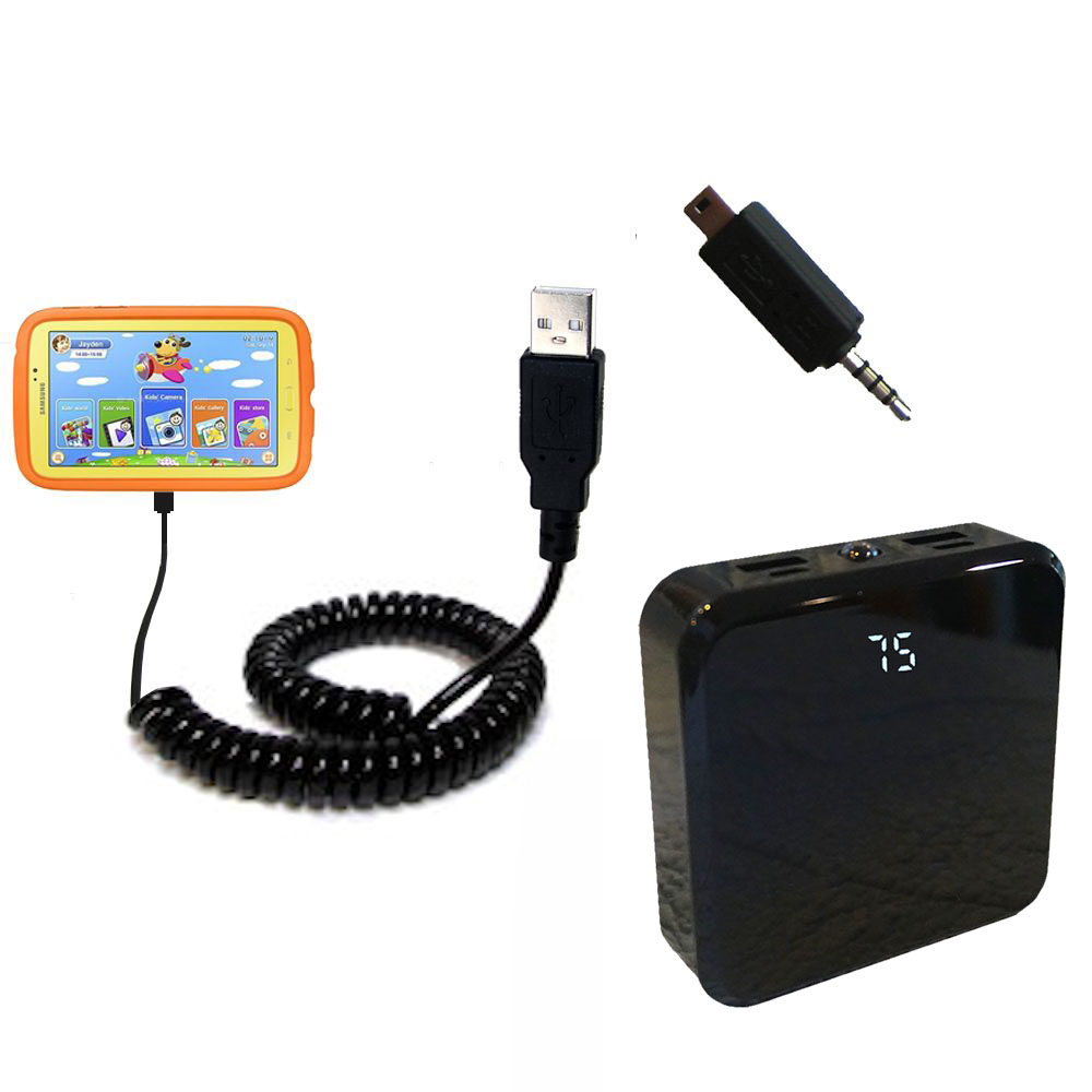 Rechargeable Pack Charger compatible with the Samsung Galaxy Tab 3 Kids