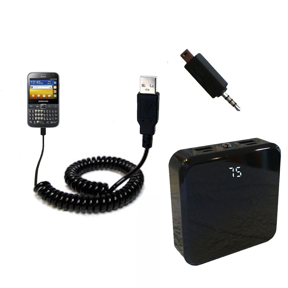 Rechargeable Pack Charger compatible with the Samsung Galaxy Y Pro DUOS