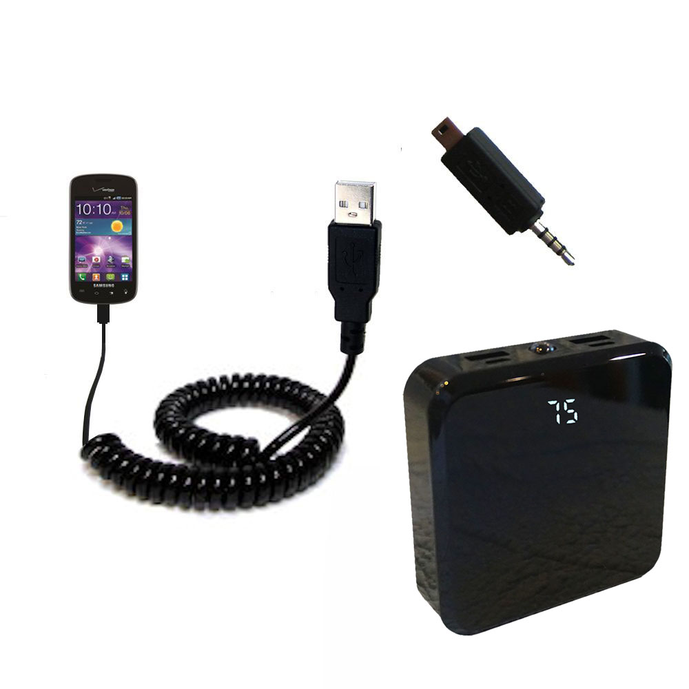 Rechargeable Pack Charger compatible with the Samsung SCH-i110 Illusion