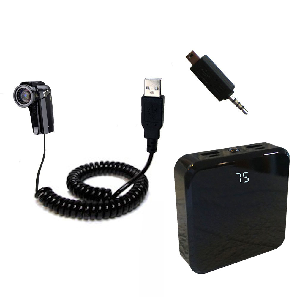 Rechargeable Pack Charger compatible with the Sanyo Camcorder VPC-HD1010 VPC-HD1000