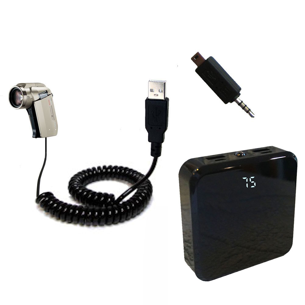 Rechargeable Pack Charger compatible with the Sanyo Camcorder VPC-HD2000