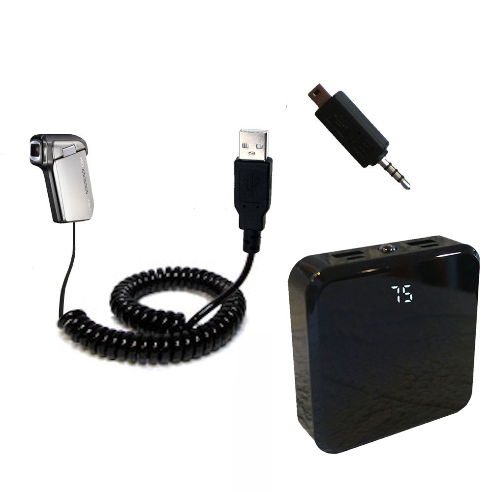 Rechargeable Pack Charger compatible with the Sanyo Camcorder VPC-HD700 VPC-HD800