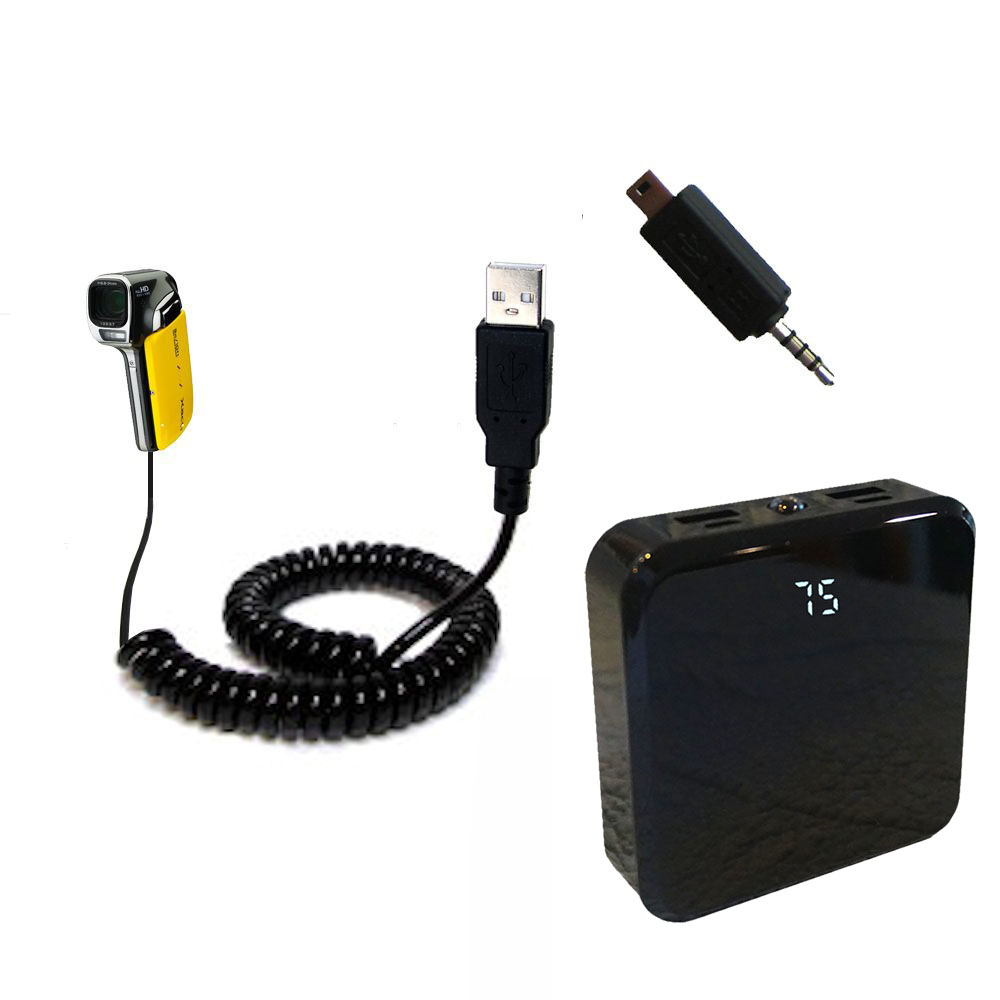 Rechargeable Pack Charger compatible with the Sanyo Xacti CA102 / VPC-CA102