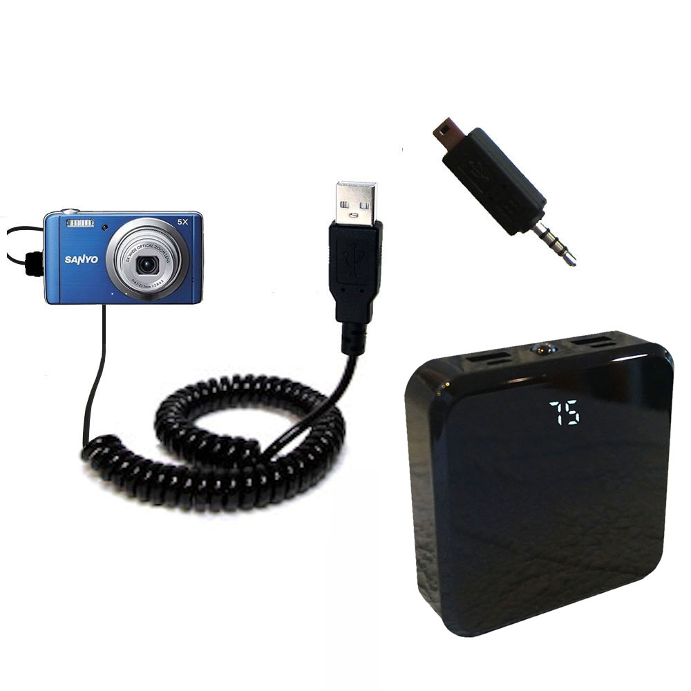 Rechargeable Pack Charger compatible with the Sanyo Xacti VPC-E1600TP
