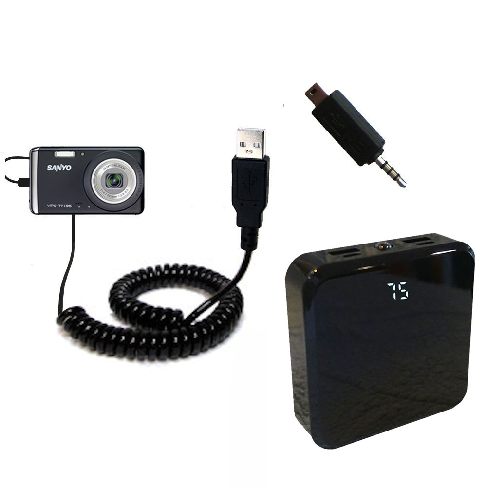 Rechargeable Pack Charger compatible with the Sanyo Xacti VPC-T1495