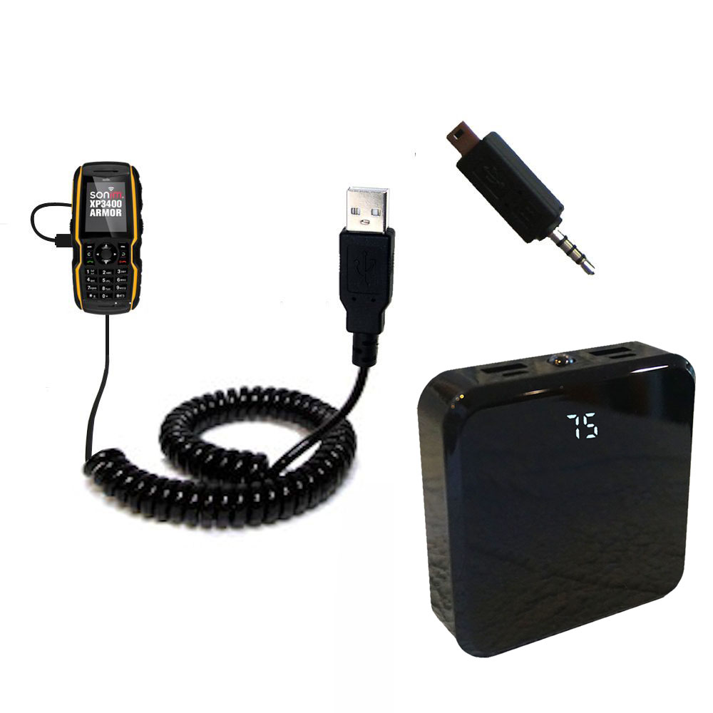 Rechargeable Pack Charger compatible with the Sonim  Armor XP3400