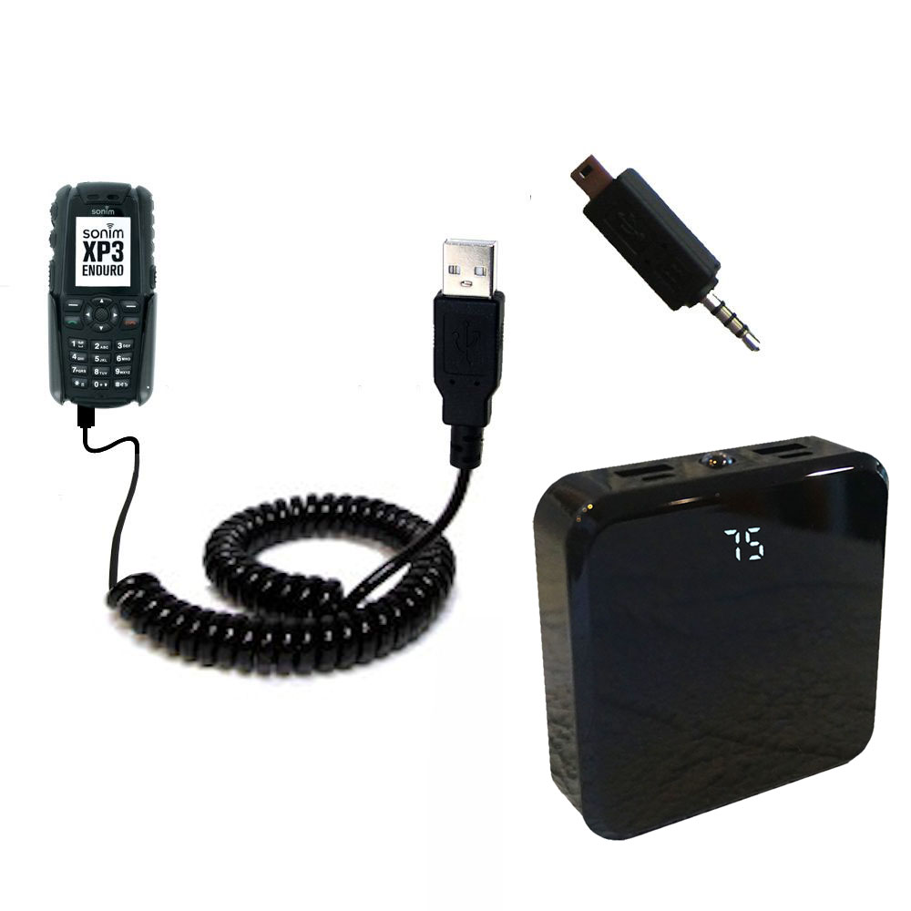 Rechargeable Pack Charger compatible with the Sonim XP3 20 Quest Pro