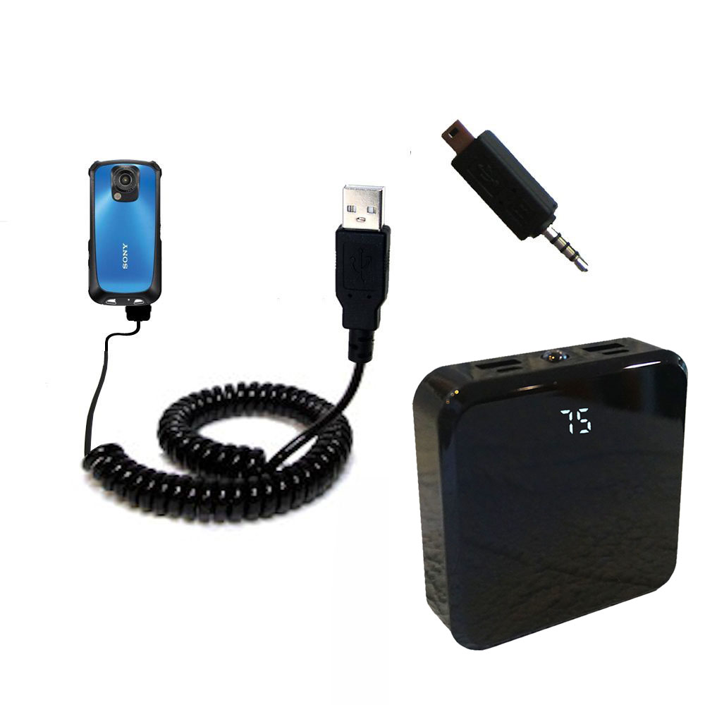 Rechargeable Pack Charger compatible with the Sony Bloggie TS-22 Sport