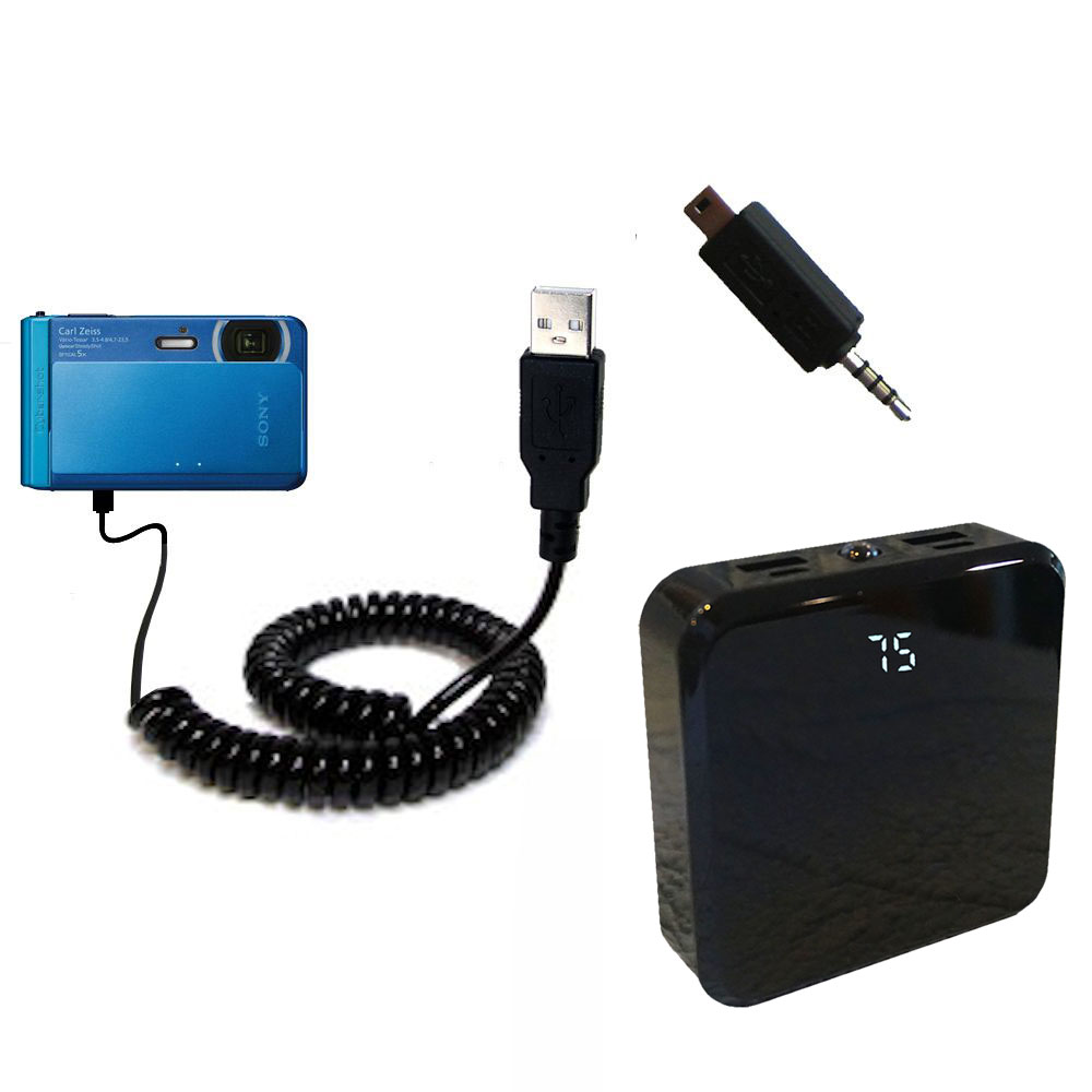 Rechargeable Pack Charger compatible with the Sony Cybershot DSC-TX30