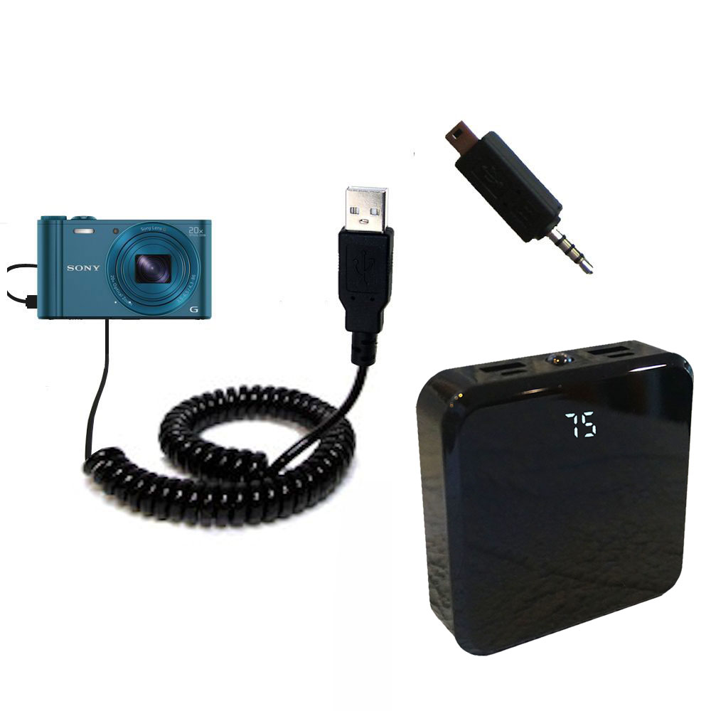 Rechargeable Pack Charger compatible with the Sony Cybershot WX300