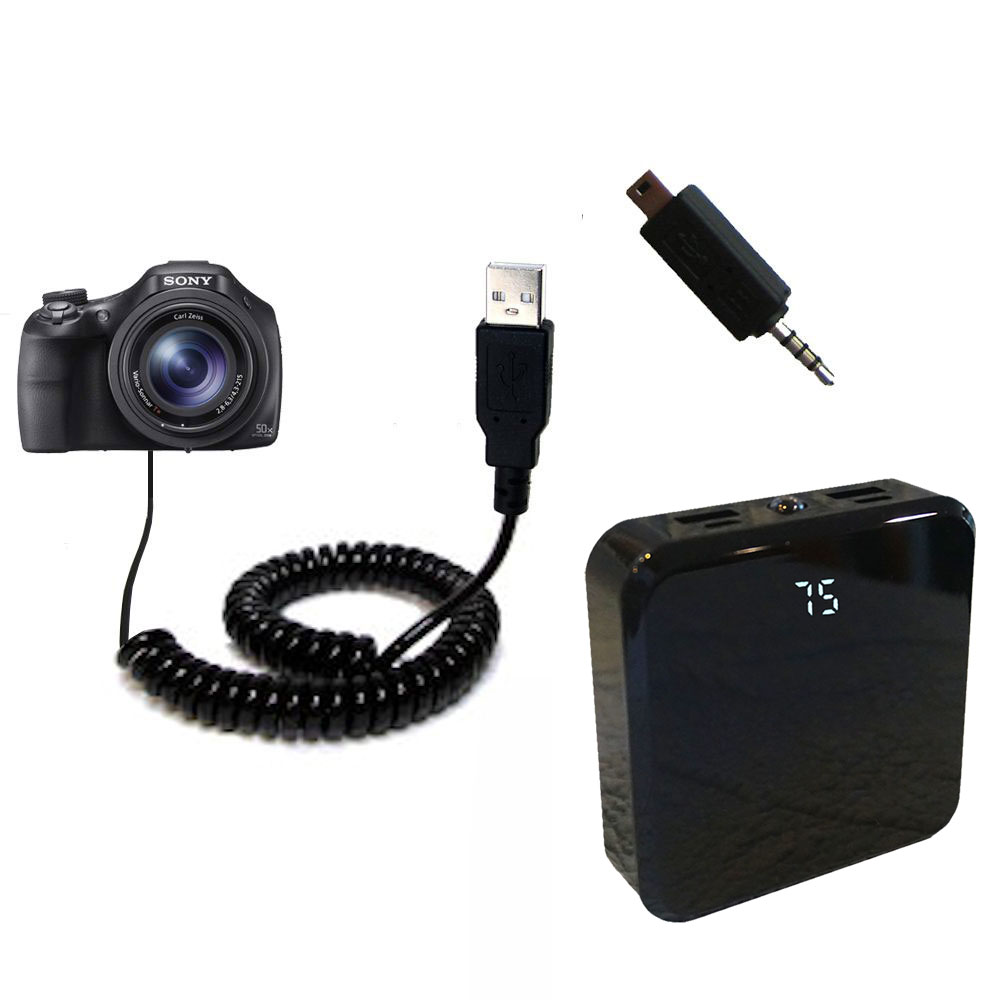 Rechargeable Pack Charger compatible with the Sony DSC-HX400