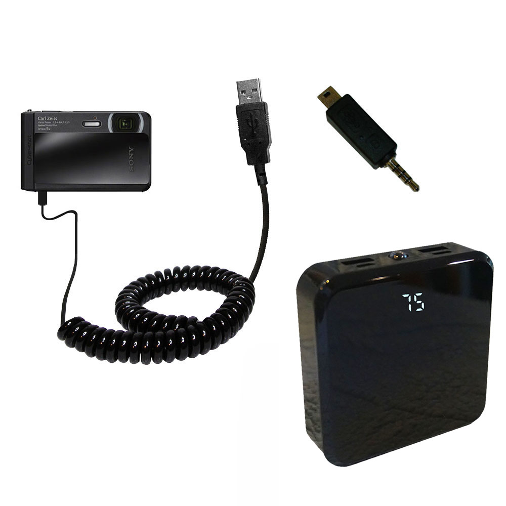 Rechargeable Pack Charger compatible with the Sony DSC-TX30