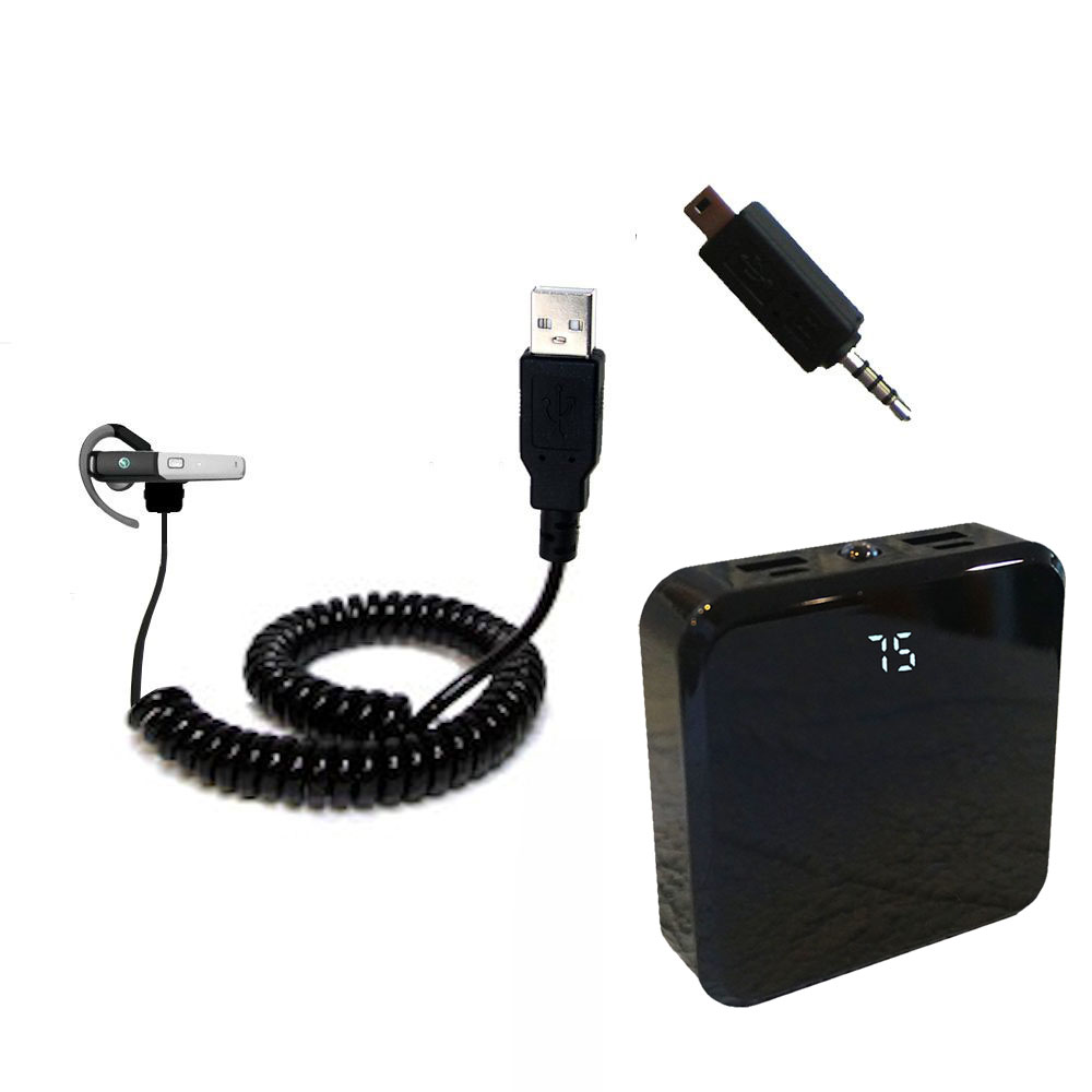 Rechargeable Pack Charger compatible with the Sony Ericsson Bluetooth Headset HBH-610a
