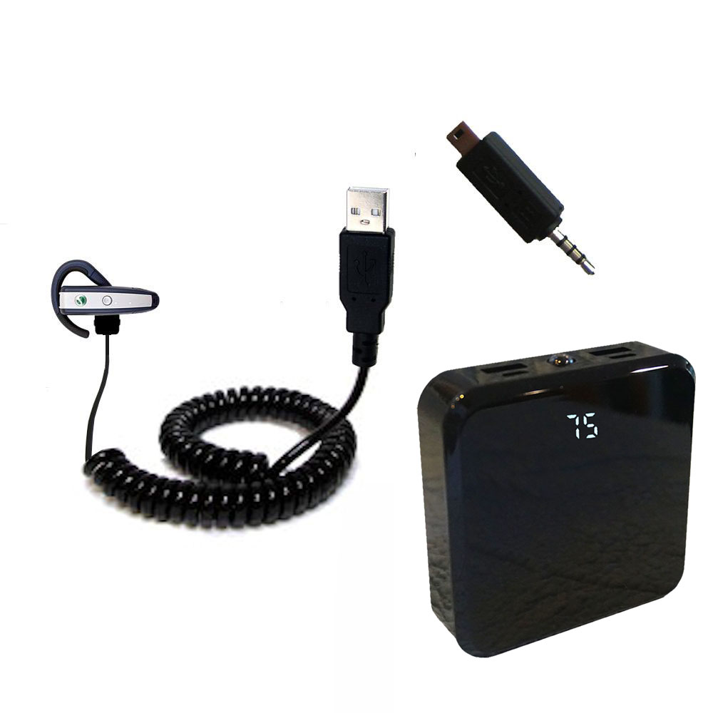 Rechargeable Pack Charger compatible with the Sony Ericsson Bluetooth Headset HBH-65
