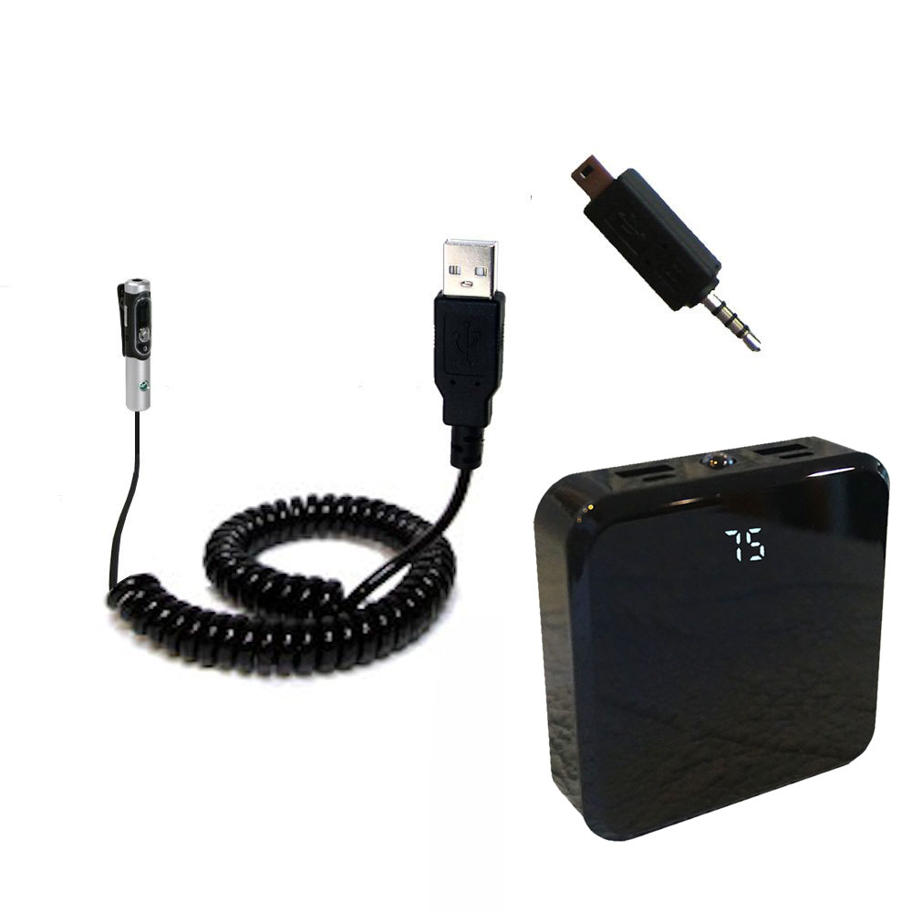 Rechargeable Pack Charger compatible with the Sony Ericsson HBH-DS200