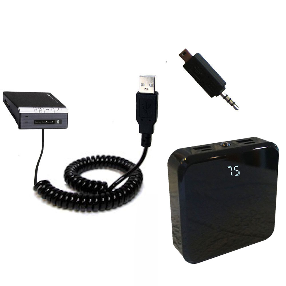 Rechargeable Pack Charger compatible with the Sony Ericsson HCB-120