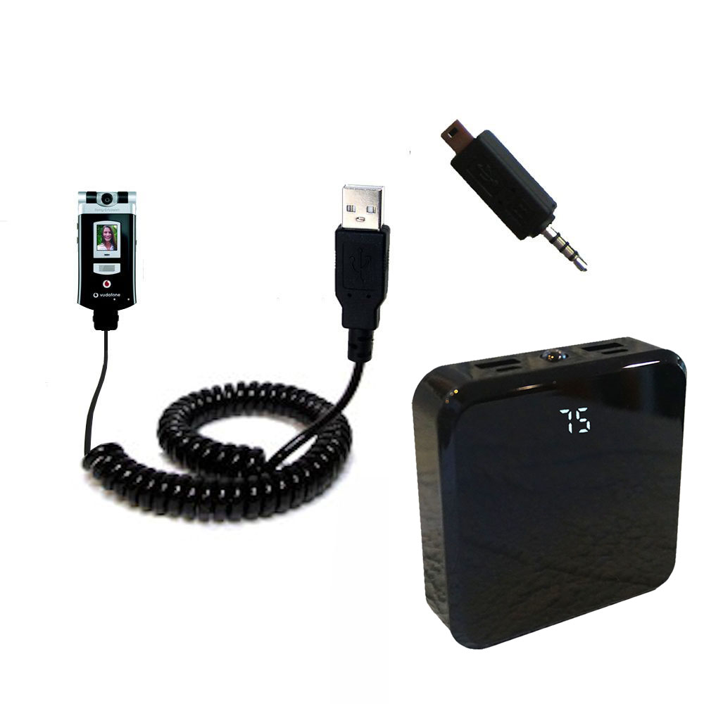 Rechargeable Pack Charger compatible with the Sony Ericsson V800