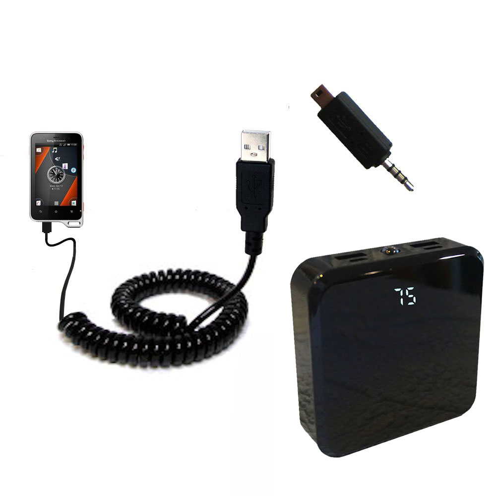 Rechargeable Pack Charger compatible with the Sony Ericsson Xperia active