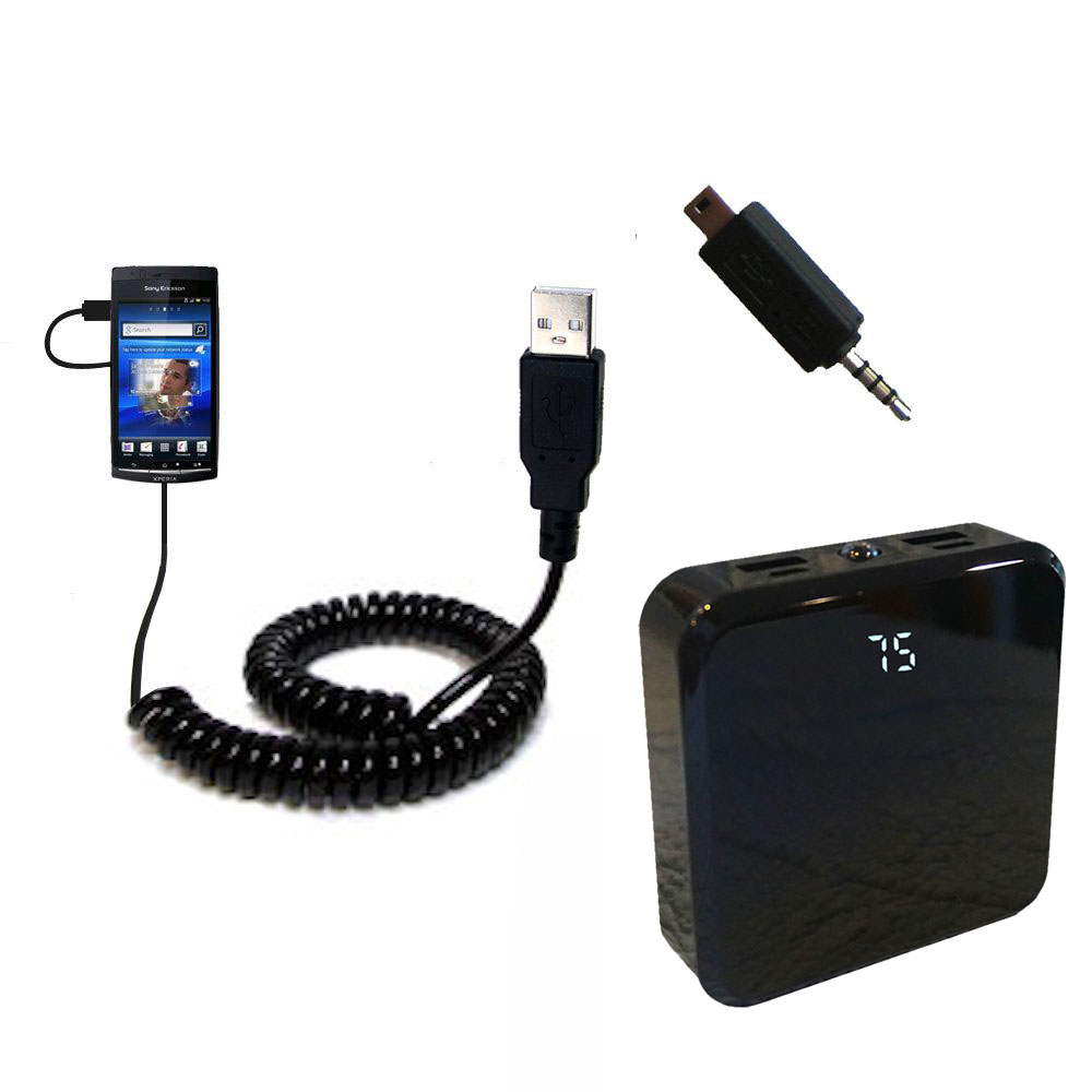 Rechargeable Pack Charger compatible with the Sony Ericsson Xperia Arc HD