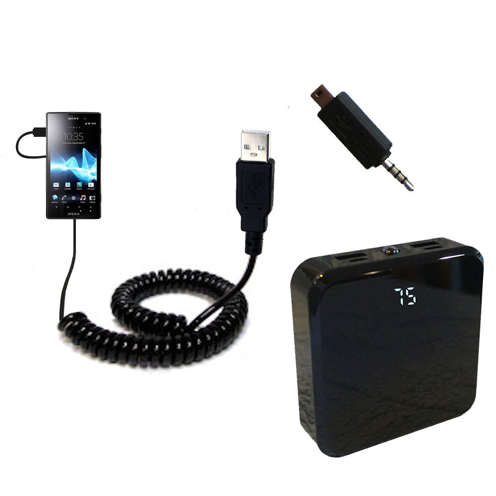 Rechargeable Pack Charger compatible with the Sony Ericsson Xperia ion