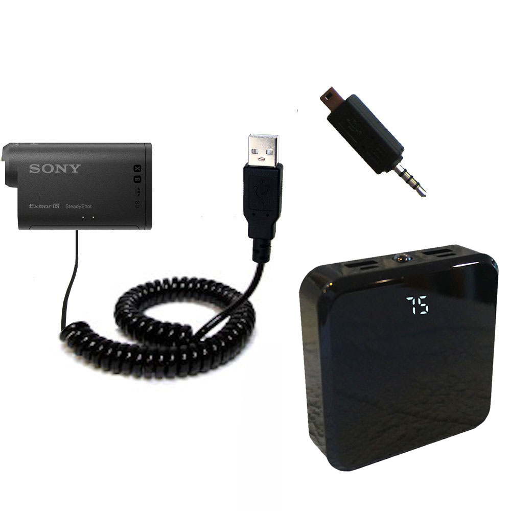 Rechargeable Pack Charger compatible with the Sony HDR-AS15 / HDR-AS10