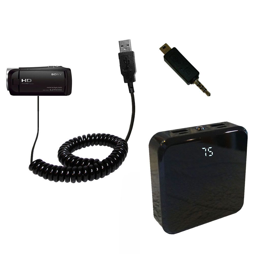 Rechargeable Pack Charger compatible with the Sony HDR-CX405 / HDR-CX440