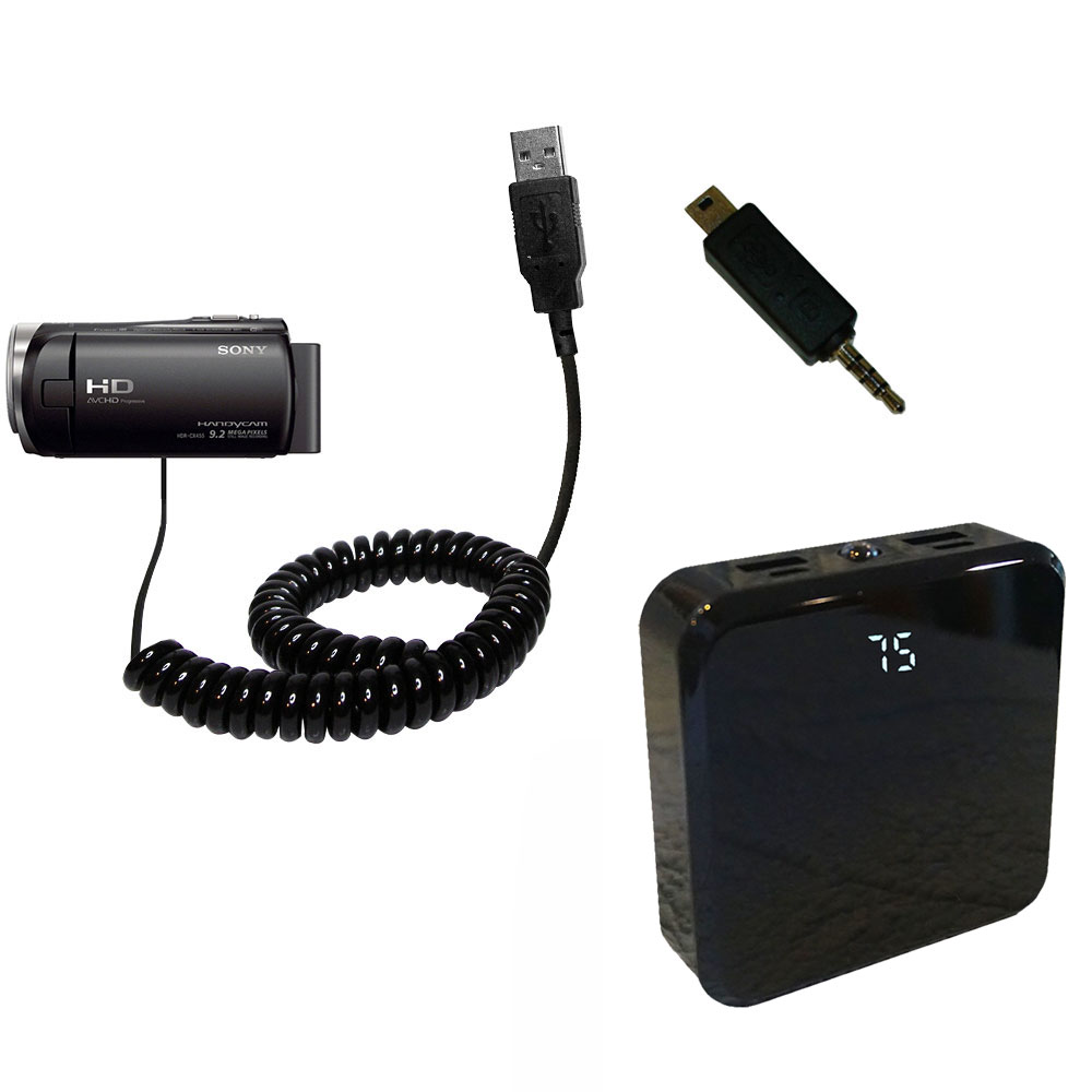 Rechargeable Pack Charger compatible with the Sony HDR-CX455 / CX450 / CX485