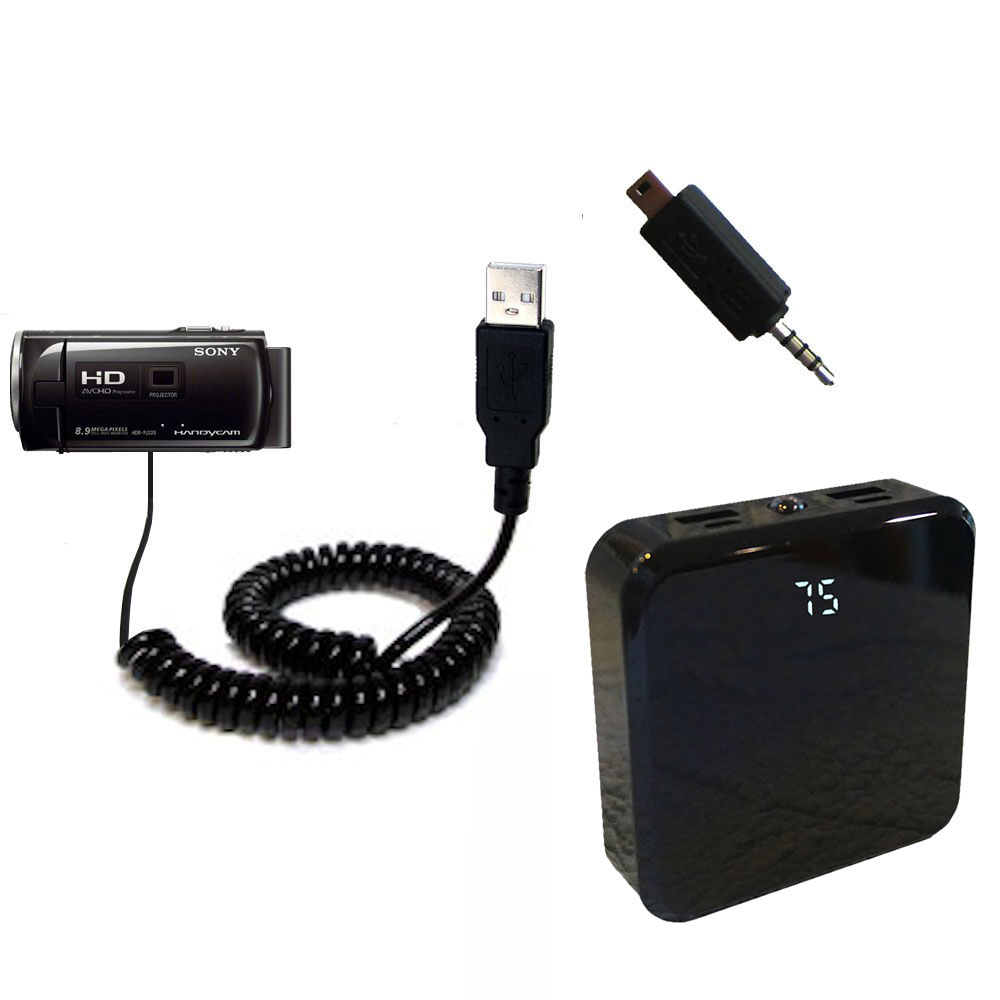 Gomadic High Capacity Rechargeable External Battery Pack suitable for the Sony HDR-PJ230