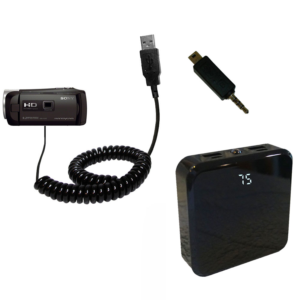 Rechargeable Pack Charger compatible with the Sony HDR-PJ240