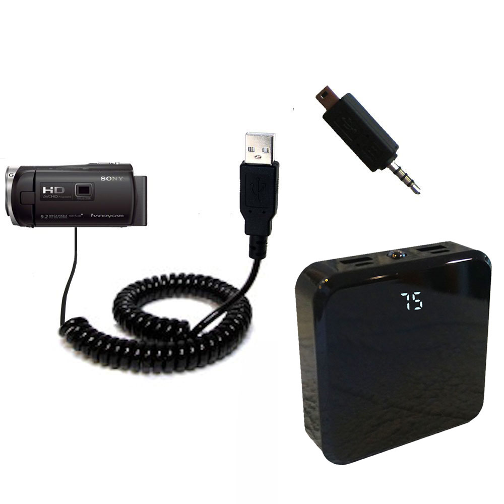 Rechargeable Pack Charger compatible with the Sony HDR-PJ340