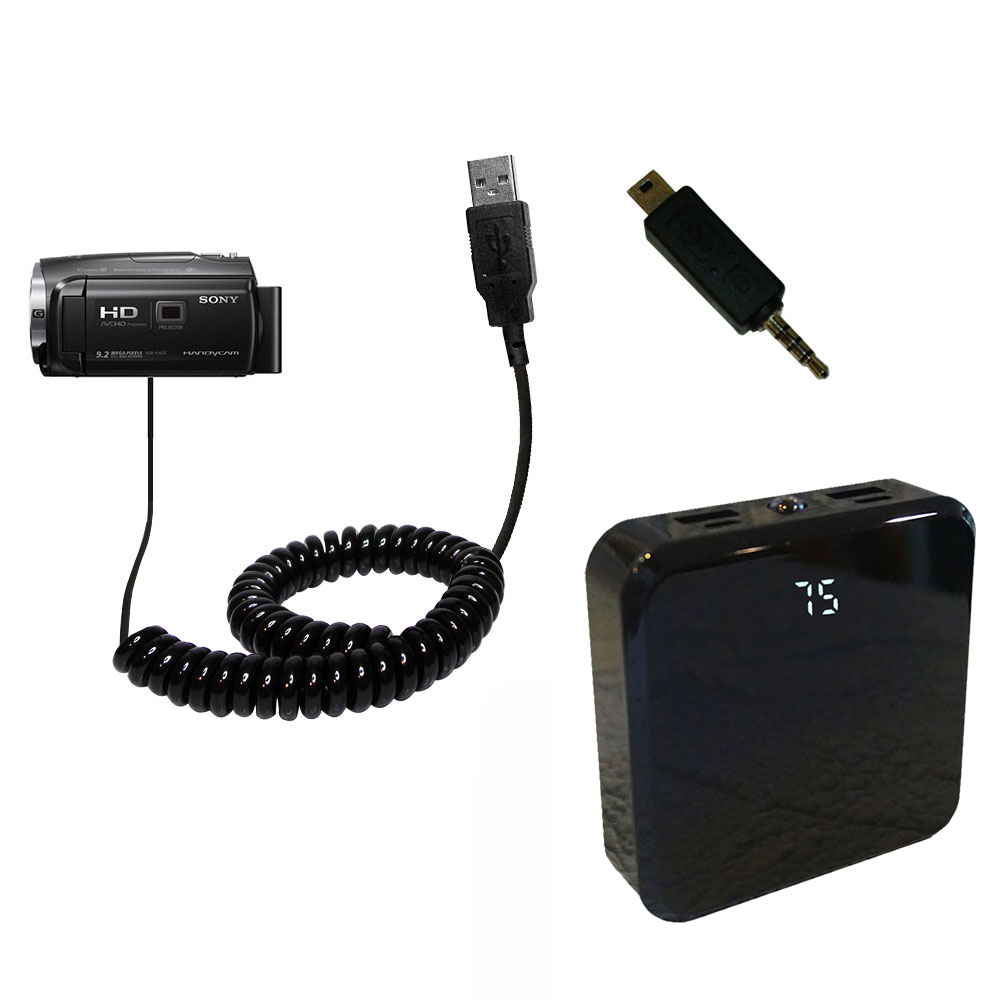 Rechargeable Pack Charger compatible with the Sony HDR-PJ440 / HDR-PJ670
