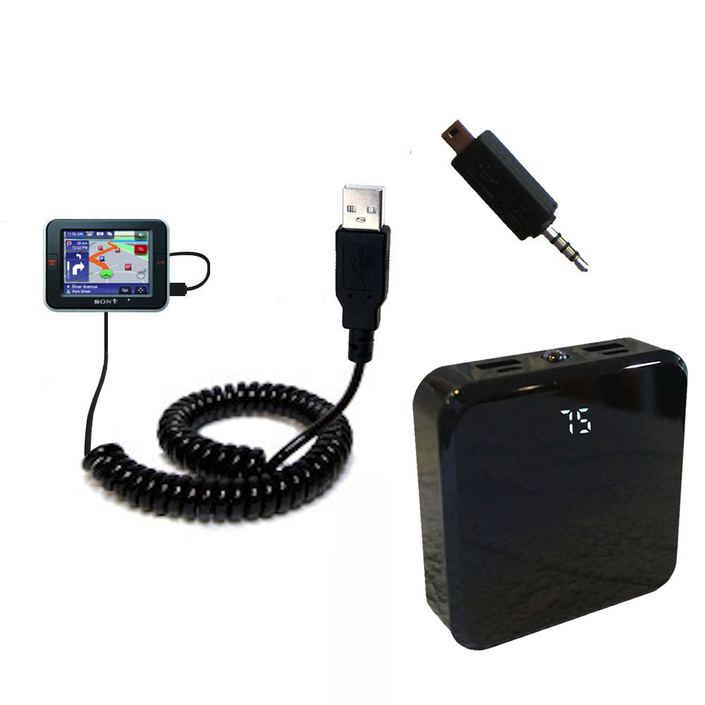 Rechargeable Pack Charger compatible with the Sony Nav-U NV-U72T