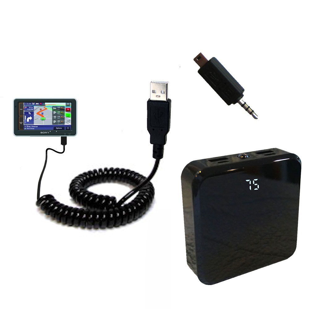 Rechargeable Pack Charger compatible with the Sony Nav-U NV-U92T