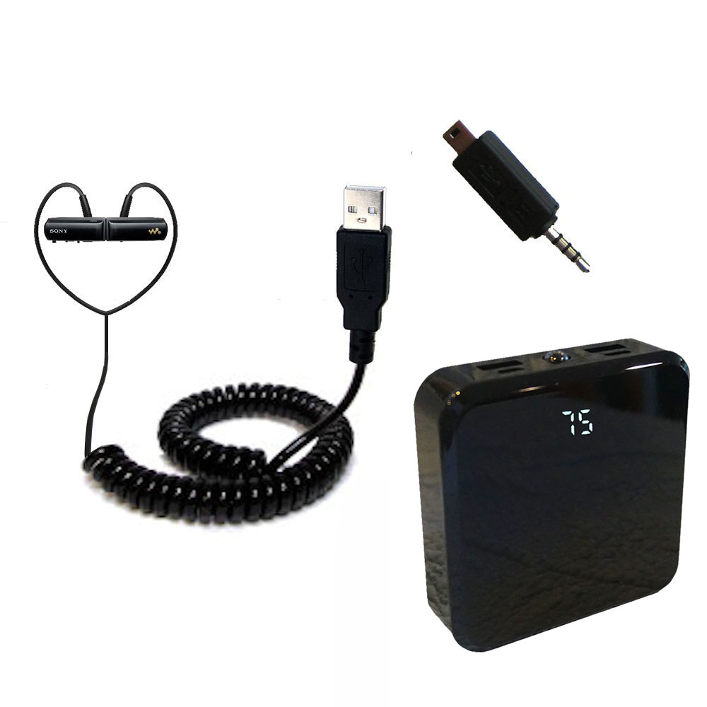 Rechargeable Pack Charger compatible with the Sony NWZ-W252 Headset