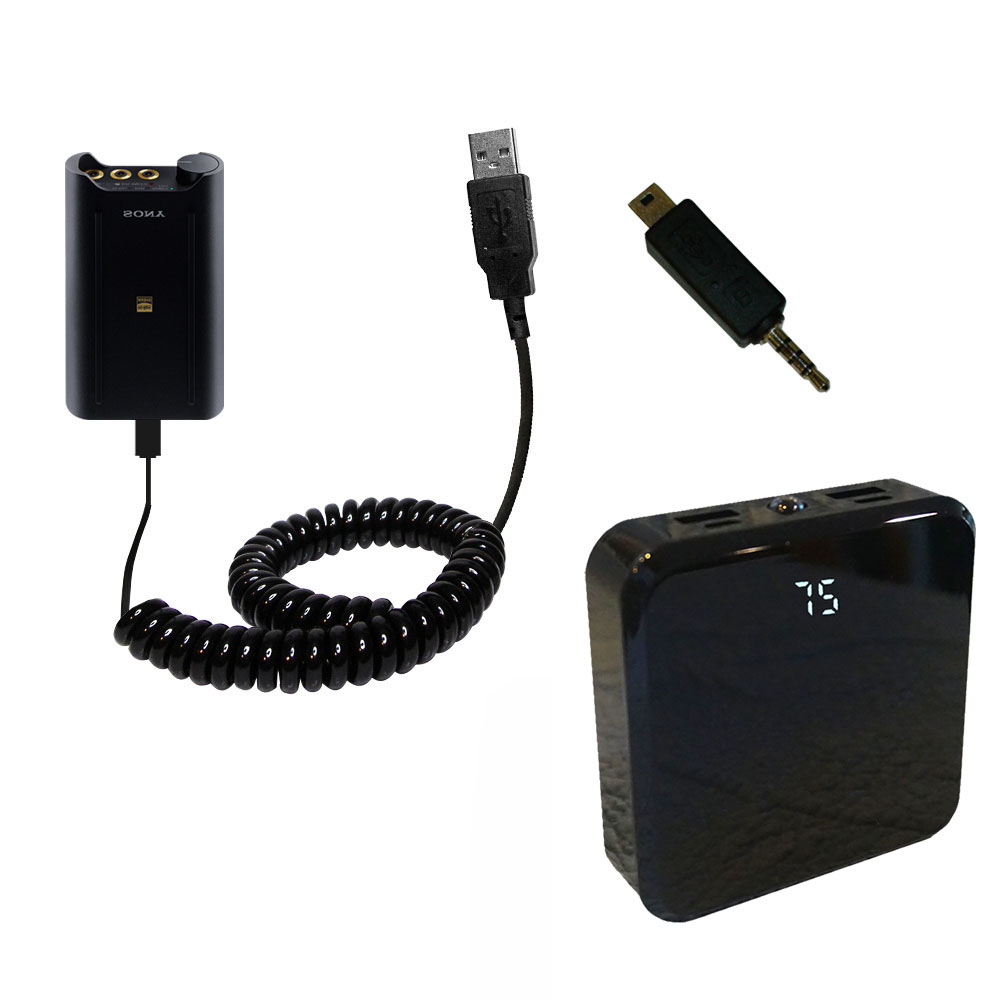 Rechargeable Pack Charger compatible with the Sony PHA-3 USB DAC Headphone Amplifier