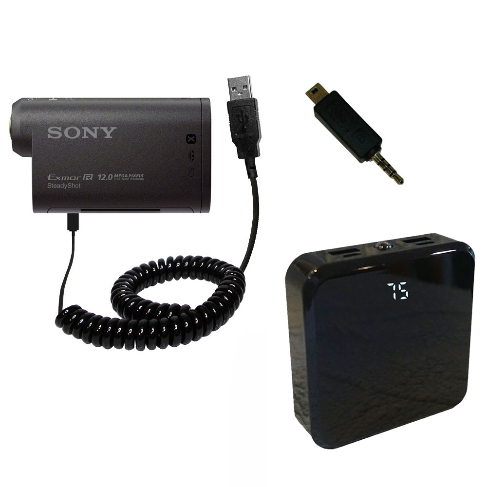 Rechargeable Pack Charger compatible with the Sony POV HDR-AS30V