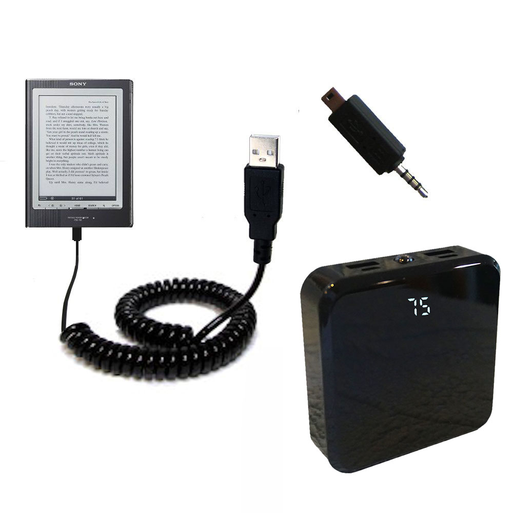 Rechargeable Pack Charger compatible with the Sony PRS-700BC Digital Reader