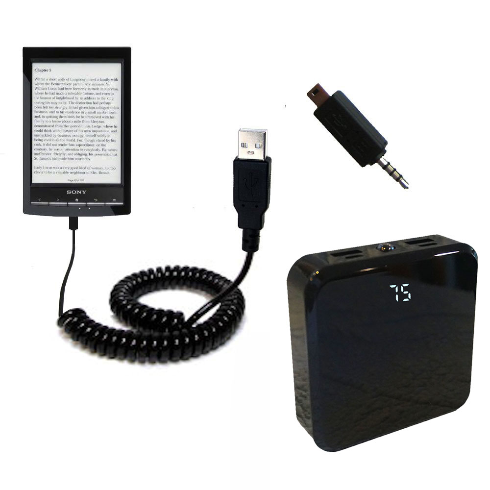 Rechargeable Pack Charger compatible with the Sony PRS-T1 Reader