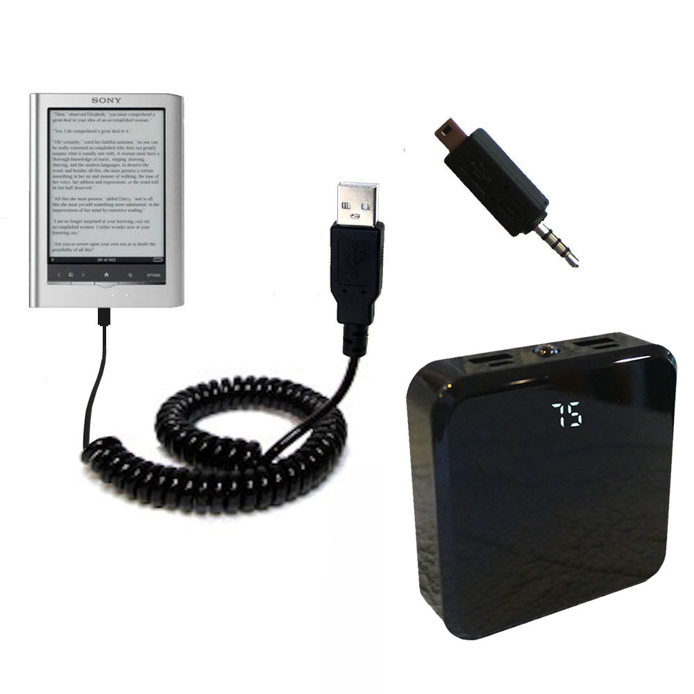 Rechargeable Pack Charger compatible with the Sony PRS350 Reader Pocket Edition