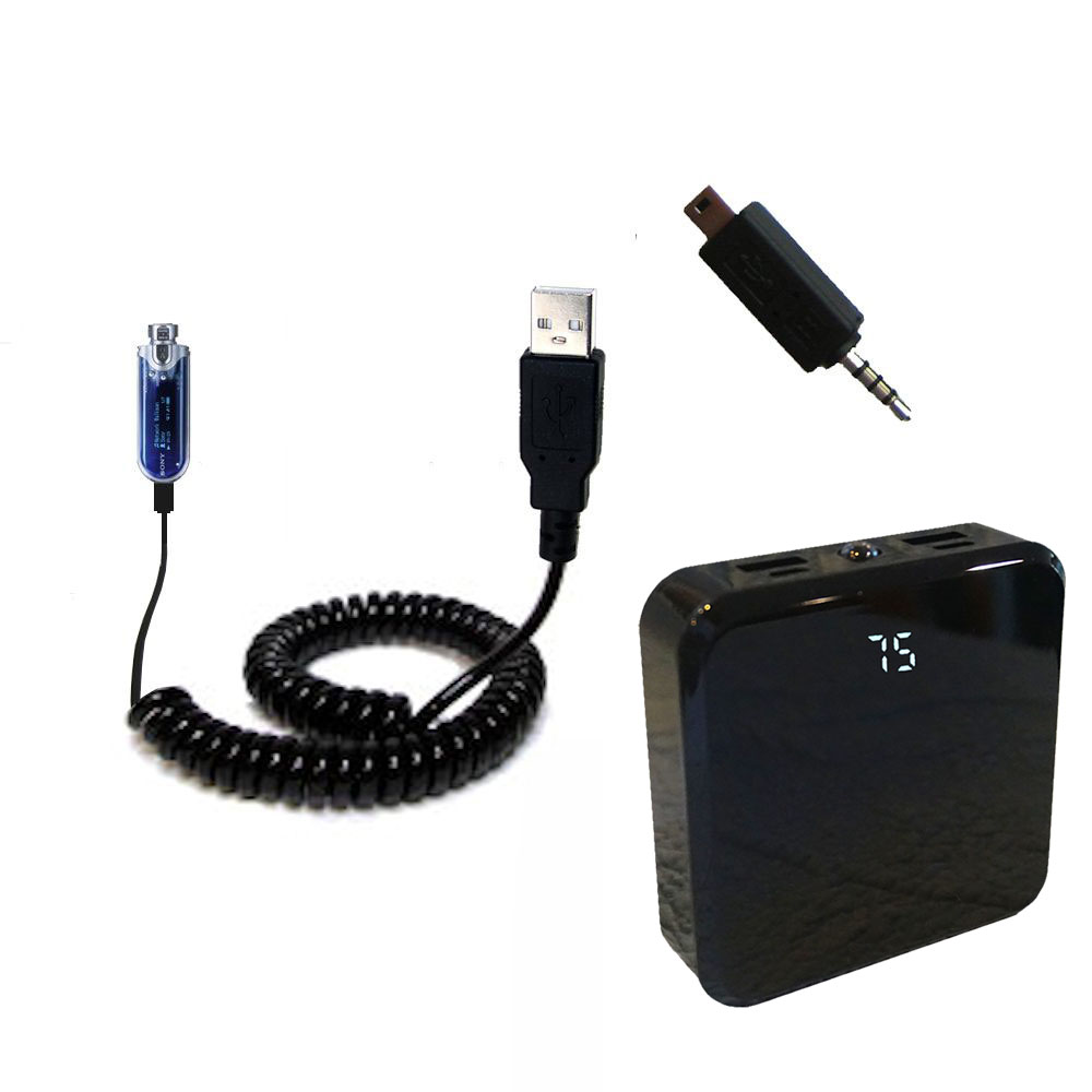 Rechargeable Pack Charger compatible with the Sony Walkman NW-E405