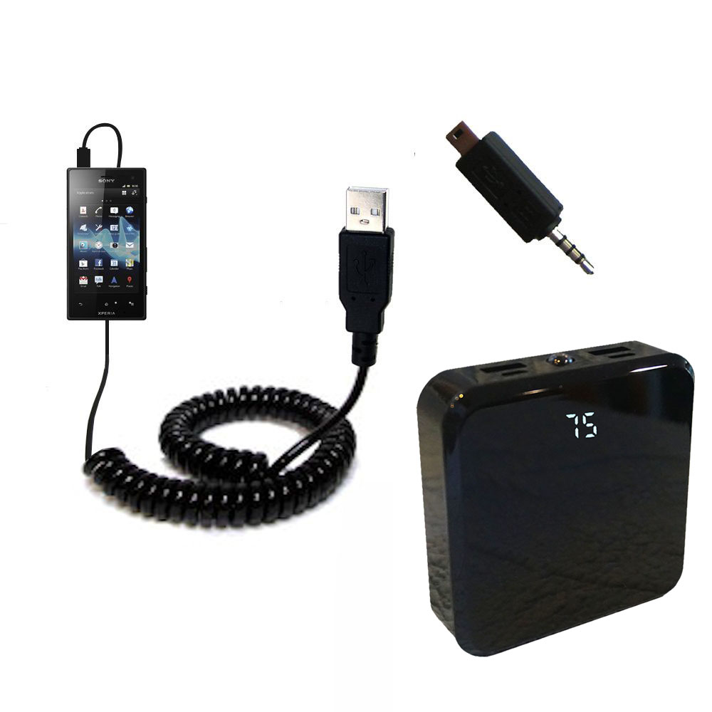 Rechargeable Pack Charger compatible with the Sony Xperia Acro S